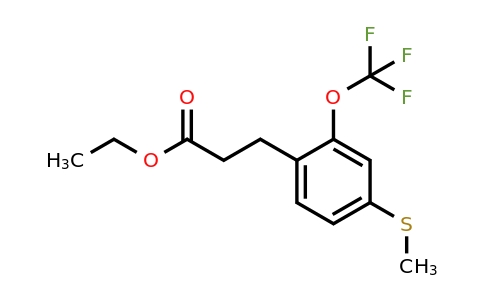 1806460-68-3 | Ethyl 3-(4-(methylthio)-2-(trifluoromethoxy)phenyl)propanoate