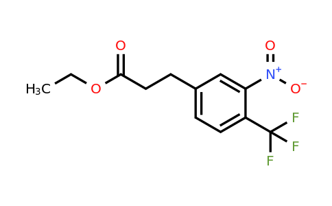1806461-06-2 | Ethyl 3-(3-nitro-4-(trifluoromethyl)phenyl)propanoate
