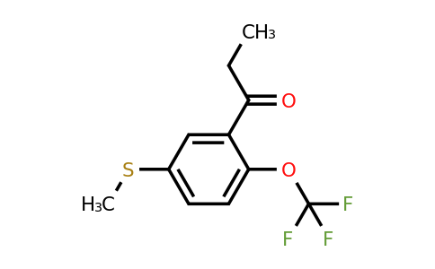 1806461-23-3 | 1-(5-(Methylthio)-2-(trifluoromethoxy)phenyl)propan-1-one