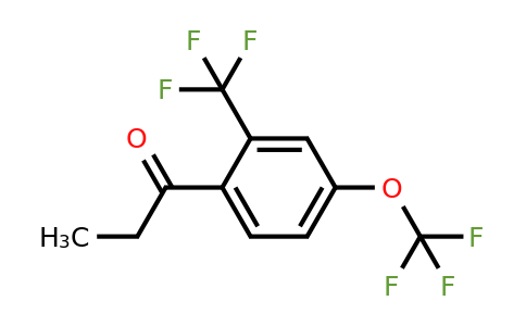 1806461-43-7 | 1-(4-(Trifluoromethoxy)-2-(trifluoromethyl)phenyl)propan-1-one