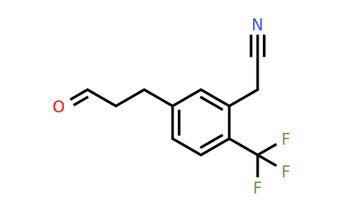 1806461-58-4 | 5-(3-Oxopropyl)-2-(trifluoromethyl)phenylacetonitrile