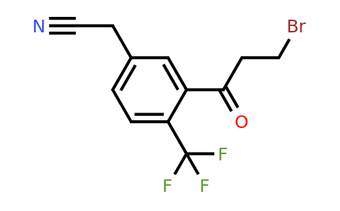 1806461-61-9 | 3-(3-Bromopropanoyl)-4-(trifluoromethyl)phenylacetonitrile