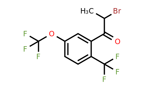 1806461-62-0 | 2-Bromo-1-(5-(trifluoromethoxy)-2-(trifluoromethyl)phenyl)propan-1-one