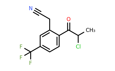 1806461-68-6 | 2-(2-Chloropropanoyl)-5-(trifluoromethyl)phenylacetonitrile