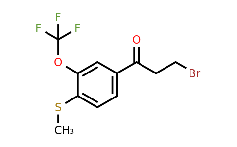 1806461-69-7 | 3-Bromo-1-(4-(methylthio)-3-(trifluoromethoxy)phenyl)propan-1-one