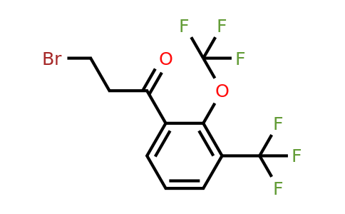 1806461-73-3 | 3-Bromo-1-(2-(trifluoromethoxy)-3-(trifluoromethyl)phenyl)propan-1-one