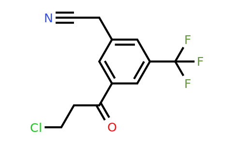 1806461-82-4 | 3-(3-Chloropropanoyl)-5-(trifluoromethyl)phenylacetonitrile