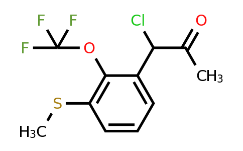 1806461-83-5 | 1-Chloro-1-(3-(methylthio)-2-(trifluoromethoxy)phenyl)propan-2-one