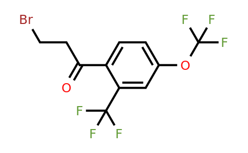 1806461-88-0 | 3-Bromo-1-(4-(trifluoromethoxy)-2-(trifluoromethyl)phenyl)propan-1-one