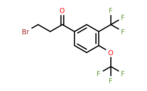 1806461-96-0 | 3-Bromo-1-(4-(trifluoromethoxy)-3-(trifluoromethyl)phenyl)propan-1-one