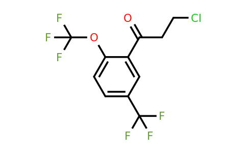 1806462-19-0 | 3-Chloro-1-(2-(trifluoromethoxy)-5-(trifluoromethyl)phenyl)propan-1-one