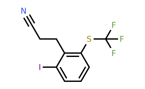 1806462-30-5 | 3-(2-Iodo-6-(trifluoromethylthio)phenyl)propanenitrile