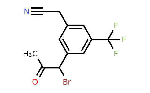 1806462-34-9 | 3-(1-Bromo-2-oxopropyl)-5-(trifluoromethyl)phenylacetonitrile