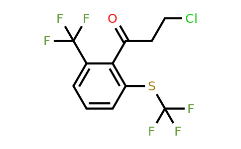 1806462-39-4 | 3-Chloro-1-(2-(trifluoromethyl)-6-(trifluoromethylthio)phenyl)propan-1-one