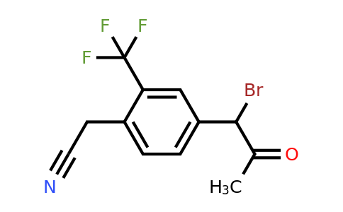 1806462-40-7 | 4-(1-Bromo-2-oxopropyl)-2-(trifluoromethyl)phenylacetonitrile