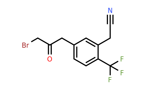 1806462-44-1 | 5-(3-Bromo-2-oxopropyl)-2-(trifluoromethyl)phenylacetonitrile