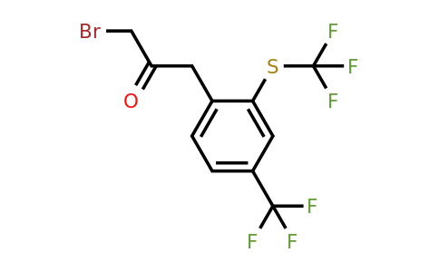 1806462-89-4 | 1-Bromo-3-(4-(trifluoromethyl)-2-(trifluoromethylthio)phenyl)propan-2-one