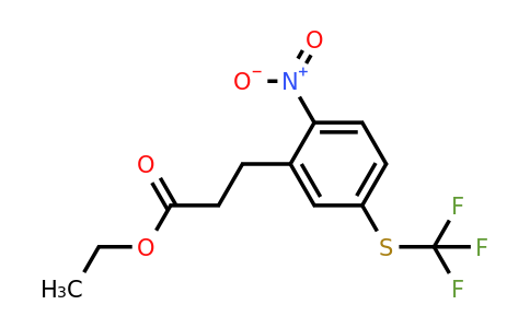 1806462-90-7 | Ethyl 3-(2-nitro-5-(trifluoromethylthio)phenyl)propanoate
