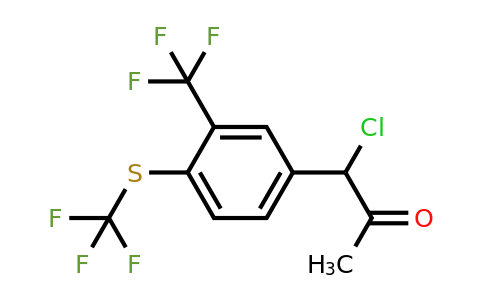 1806462-94-1 | 1-Chloro-1-(3-(trifluoromethyl)-4-(trifluoromethylthio)phenyl)propan-2-one