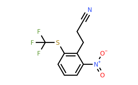 1806462-96-3 | 3-(2-Nitro-6-(trifluoromethylthio)phenyl)propanenitrile