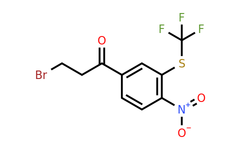 1806463-03-5 | 3-Bromo-1-(4-nitro-3-(trifluoromethylthio)phenyl)propan-1-one
