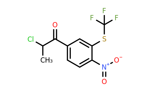 1806463-06-8 | 2-Chloro-1-(4-nitro-3-(trifluoromethylthio)phenyl)propan-1-one
