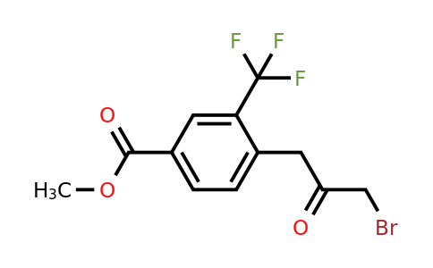 1806463-13-7 | Methyl 4-(3-bromo-2-oxopropyl)-3-(trifluoromethyl)benzoate