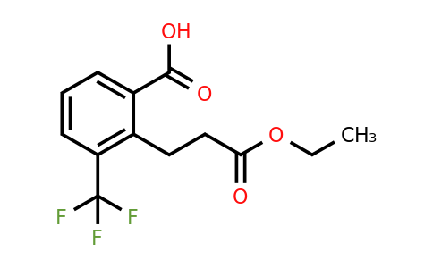 1806463-15-9 | 2-(3-Ethoxy-3-oxopropyl)-3-(trifluoromethyl)benzoic acid