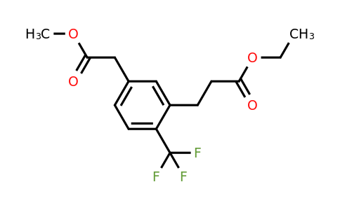 1806463-31-9 | Methyl 3-(3-ethoxy-3-oxopropyl)-4-(trifluoromethyl)phenylacetate