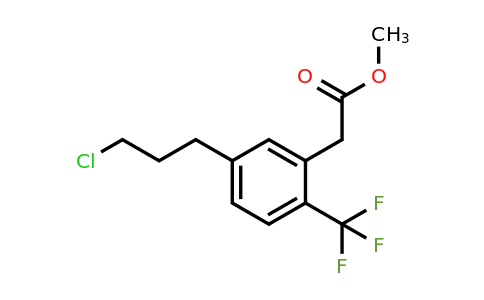 1806463-34-2 | Methyl 5-(3-chloropropyl)-2-(trifluoromethyl)phenylacetate