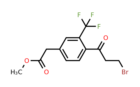 1806463-42-2 | Methyl 4-(3-bromopropanoyl)-3-(trifluoromethyl)phenylacetate
