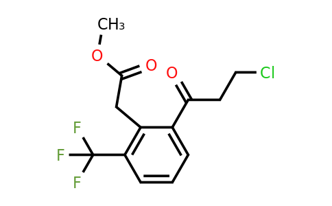 1806463-46-6 | Methyl 2-(3-chloropropanoyl)-6-(trifluoromethyl)phenylacetate