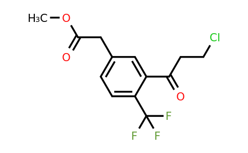 1806463-48-8 | Methyl 3-(3-chloropropanoyl)-4-(trifluoromethyl)phenylacetate
