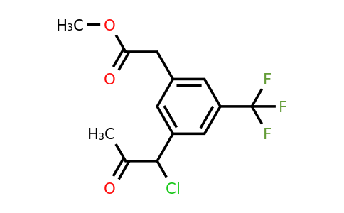 1806463-56-8 | Methyl 3-(1-chloro-2-oxopropyl)-5-(trifluoromethyl)phenylacetate