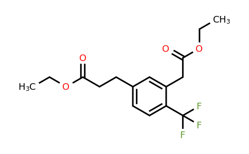1806463-66-0 | Ethyl 5-(3-ethoxy-3-oxopropyl)-2-(trifluoromethyl)phenylacetate