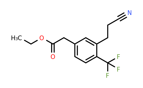 1806463-70-6 | Ethyl 3-(2-cyanoethyl)-4-(trifluoromethyl)phenylacetate