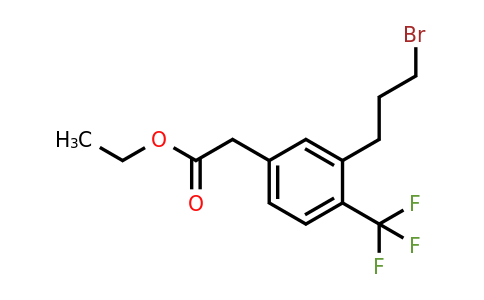 1806463-72-8 | Ethyl 3-(3-bromopropyl)-4-(trifluoromethyl)phenylacetate