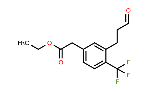 1806463-78-4 | Ethyl 3-(3-oxopropyl)-4-(trifluoromethyl)phenylacetate