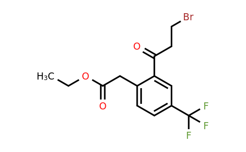 1806463-80-8 | Ethyl 2-(3-bromopropanoyl)-4-(trifluoromethyl)phenylacetate