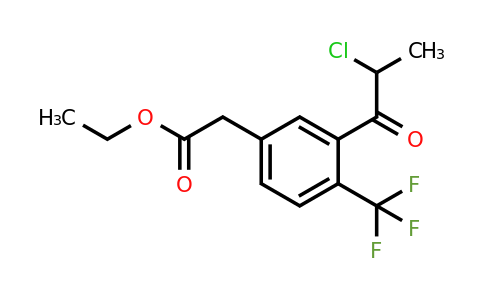 1806463-83-1 | Ethyl 3-(2-chloropropanoyl)-4-(trifluoromethyl)phenylacetate