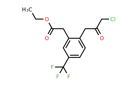 1806463-96-6 | Ethyl 2-(3-chloro-2-oxopropyl)-5-(trifluoromethyl)phenylacetate