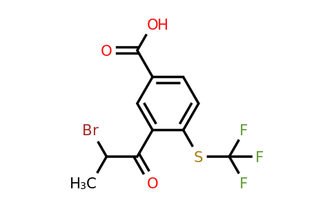 1806464-10-7 | 3-(2-Bromopropanoyl)-4-(trifluoromethylthio)benzoic acid