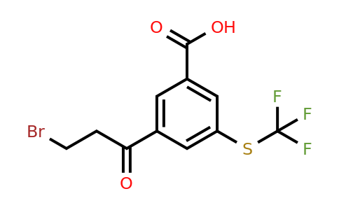 1806464-13-0 | 3-(3-Bromopropanoyl)-5-(trifluoromethylthio)benzoic acid
