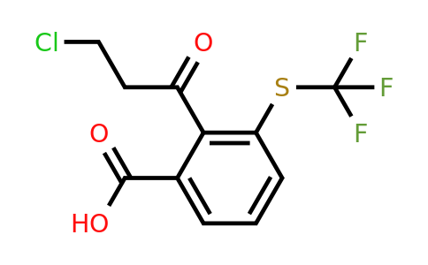 1806464-15-2 | 2-(3-Chloropropanoyl)-3-(trifluoromethylthio)benzoic acid