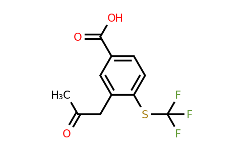 1806464-21-0 | 3-(2-Oxopropyl)-4-(trifluoromethylthio)benzoic acid