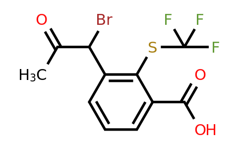 1806464-23-2 | 3-(1-Bromo-2-oxopropyl)-2-(trifluoromethylthio)benzoic acid
