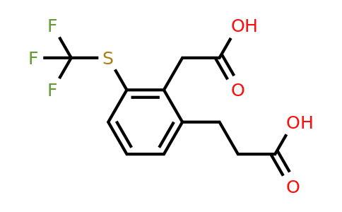 1806464-29-8 | 2-(2-Carboxyethyl)-6-(trifluoromethylthio)phenylacetic acid