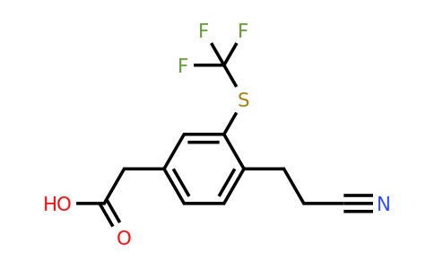 1806464-37-8 | 4-(2-Cyanoethyl)-3-(trifluoromethylthio)phenylacetic acid