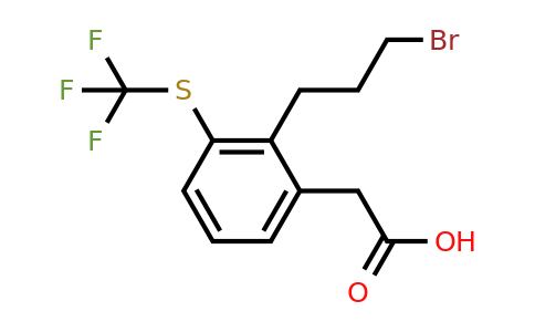 1806464-39-0 | 2-(3-Bromopropyl)-3-(trifluoromethylthio)phenylacetic acid