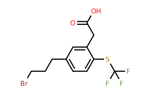 1806464-41-4 | 5-(3-Bromopropyl)-2-(trifluoromethylthio)phenylacetic acid